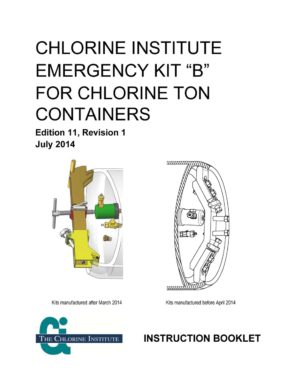 Chlorine Institute Emergency Kit B Inspection Sheet | Indian Springs