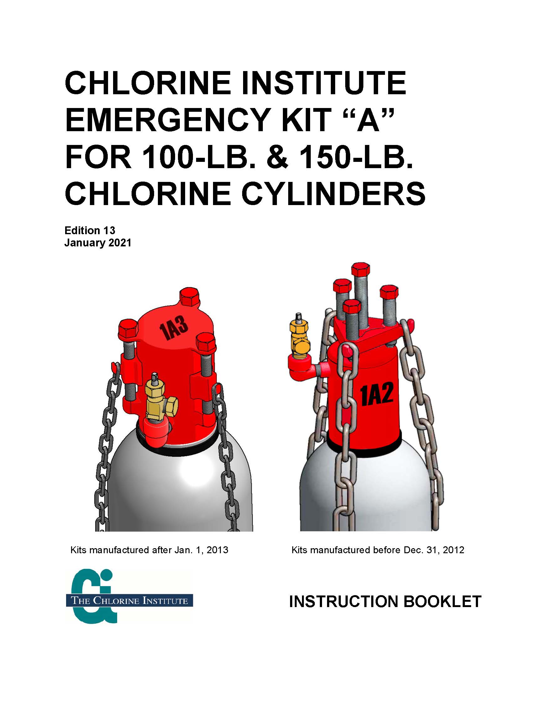 Chlorine Institute Emergency Kit A Instruction Booklet | Indian Springs ...